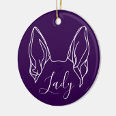 Duitse Herdershond Ornament (Om Logo) (Links)