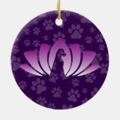 Duitse Herdershond Ornament (Om Logo) (Achterkant)