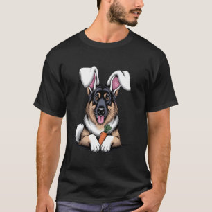 Duitse Herdershond Paaseieren Jagen Konijnenoren H T-shirt