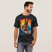 Duitse Herdershond Paddle Board T-shirt (Voorkant volledig)