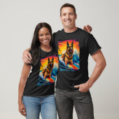 Duitse Herdershond Paddle Board T-shirt (Unisex)