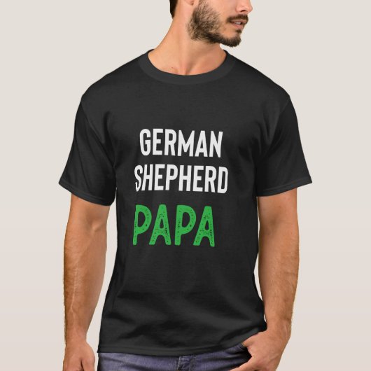 Duitse Herdershond Papa T-shirt (Voorkant)