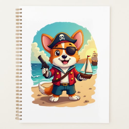 Duitse Herdershond Piraat Planner (Voorkant)