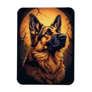 🐾 Duitse Herdershond Portret Cadeaus 🐾 Magneet