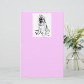 Duitse Herdershond Puppy Briefpapier (Staand voorkant)