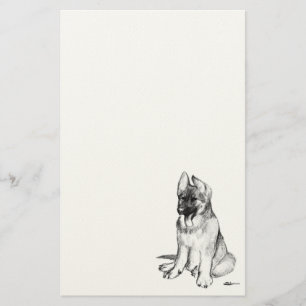 Duitse Herdershond Puppy Briefpapier