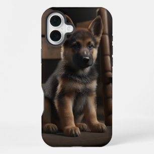 Duitse Herdershond Puppy Phonehoesje iPhone 16 Plus Hoesje