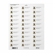 Duitse Herdershond Retouradreslabels Etiket (Full Sheet)