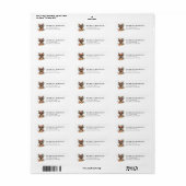Duitse Herdershond Retouradreslabels Etiket (Full Sheet)