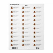 Duitse Herdershond Retouradreslabels Etiket (Full Sheet)
