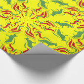 Duitse Herdershond rood groen Cadeaupapier (Hoek)