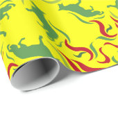 Duitse Herdershond rood groen Cadeaupapier (Rol Hoek)