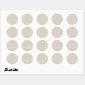 Duitse Herdershond rood groen Ronde Sticker (Vel)
