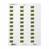 Duitse Herdershond Sable Vol Etiket (Full Sheet)