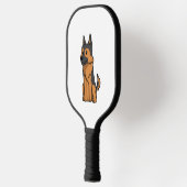 Duitse Herdershond Schattige Cartoon Pickleball Paddle (Links)