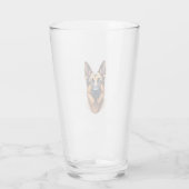 Duitse Herdershond Schoon Hondenjong (4) Glas (Achterkant)