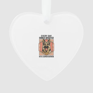 Duitse Herdershond Shirt Vintage Gravure Hond Lief Ornament
