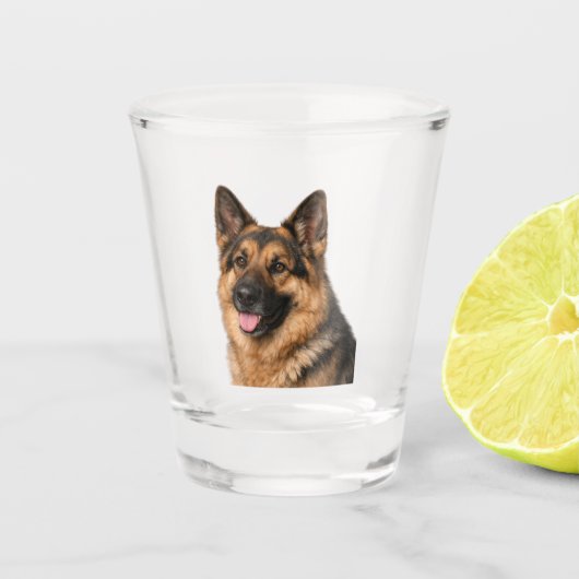 Duitse Herdershond Shotglas Shot Glas (Voorkant)