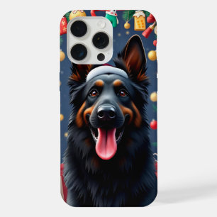 Duitse Herdershond Sinterklaas Vakantie Dagelijks  iPhone 15 Pro Max Case