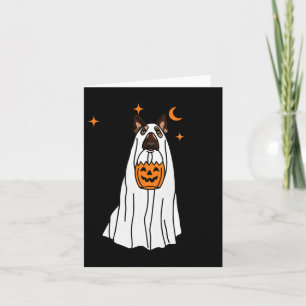 Duitse herdershond spook en pompoen Halloween grie Kaart