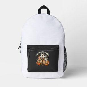 Duitse Herdershond spook Halloween ontwerp_ Bedrukte Rugzak