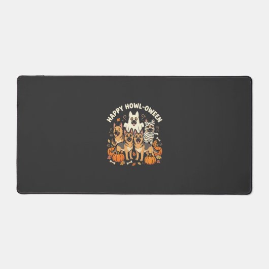 Duitse Herdershond spook Halloween ontwerp_ Bureaumat (Voorkant)