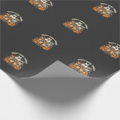 Duitse Herdershond spook Halloween ontwerp_ Cadeaupapier (Hoek)