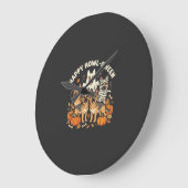 Duitse Herdershond spook Halloween ontwerp_ Grote Klok (Hoek)