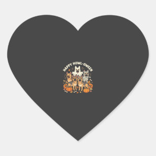 Duitse Herdershond spook Halloween ontwerp_ Hart Sticker