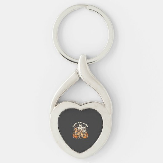 Duitse Herdershond spook Halloween ontwerp_ Sleutelhanger (Voorkant)