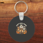 Duitse Herdershond spook Halloween ontwerp_ Sleutelhanger (Voorkant)