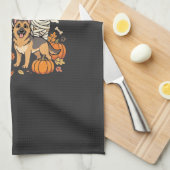Duitse Herdershond spook Halloween ontwerp_ Theedoek (Quarter Fold)