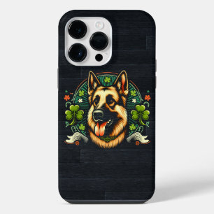 Duitse Herdershond St. Patrick's Day Herdershond C iPhone 14 Pro Max Hoesje
