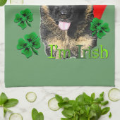 Duitse Herdershond St. Patricksdag Theedoek (Gevouwen)