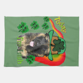 Duitse Herdershond St. Patricksdag Theedoek (Horizontaal)