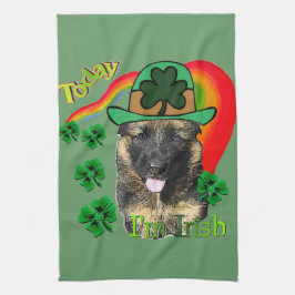 Duitse Herdershond St. Patricksdag Theedoek