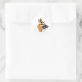 Duitse Herdershond Sticker Kunst (Tas)