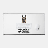 Duitse Herdershond Stickers - Sorry dat mijn hond Bureaumat (Keyboard & Muis)