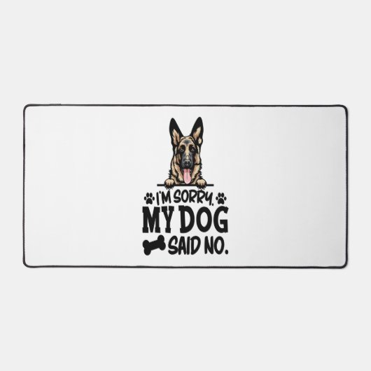Duitse Herdershond Stickers - Sorry dat mijn hond Bureaumat (Voorkant)