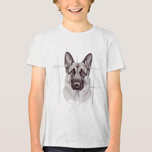 Duitse Herdershond T-Shirt (Voorkant)