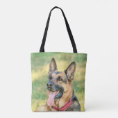 Duitse Herdershond Tote Bag (Achterkant)