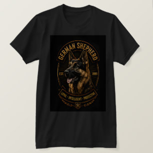 Duitse Herdershond Trouw Intelligent Beschermend H T-shirt