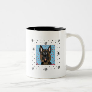 Duitse herdershond Tshirts en geschenken Tweekleurige Koffiemok