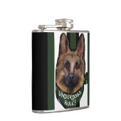 Duitse Herdershond Underdog Heupfles (Rechts)