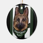 Duitse Herdershond Underdog Keramisch Ornament (Links)