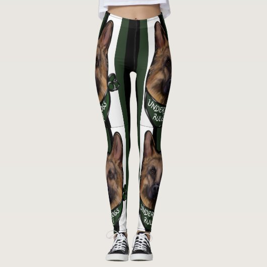 Duitse Herdershond Underdog Leggings (Voorkant)
