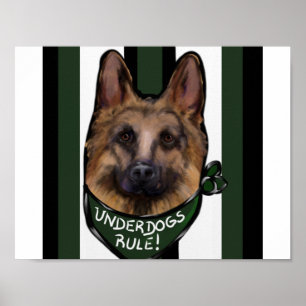 Duitse Herdershond Underdog Poster
