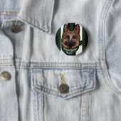Duitse Herdershond Underdog Ronde Button 5,7 Cm (In situ)
