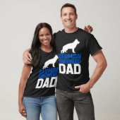 Duitse Herdershond Vader Blauw T-shirt (Unisex)