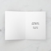 Duitse herdershond vader gepersonaliseerde verjaar kaart (Binnen)